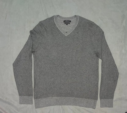 Marc Anthony Men Cotton Gray Sweater XL