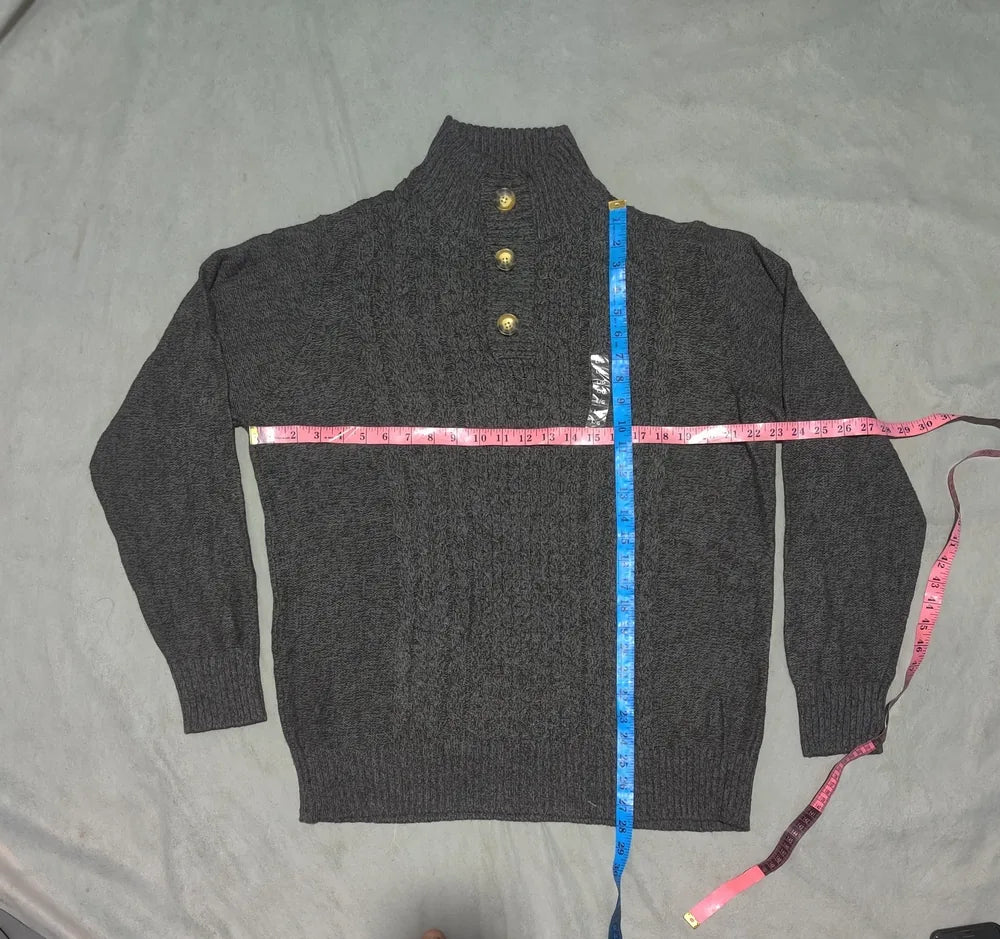Mountain Ridge Men Cotton Brown Sweater L