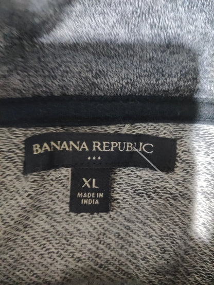 Banana Republic Men Polyester Gray Beige Sweatshirt XL