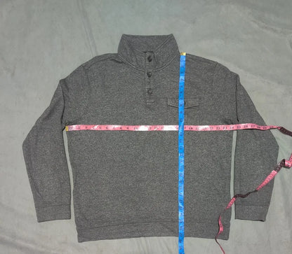 Banana Republic Men Polyester Gray Beige Sweatshirt XL