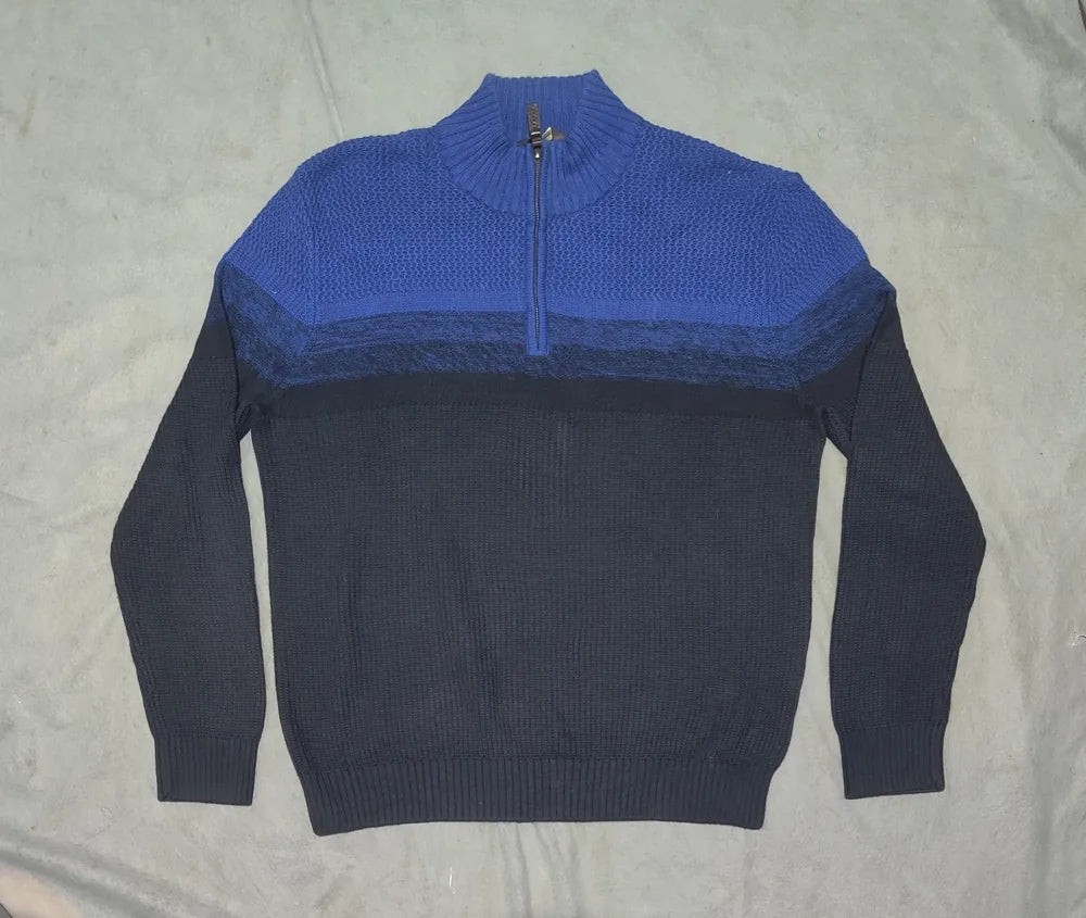 Denver Hayes Men Cotton Navy Sweater L