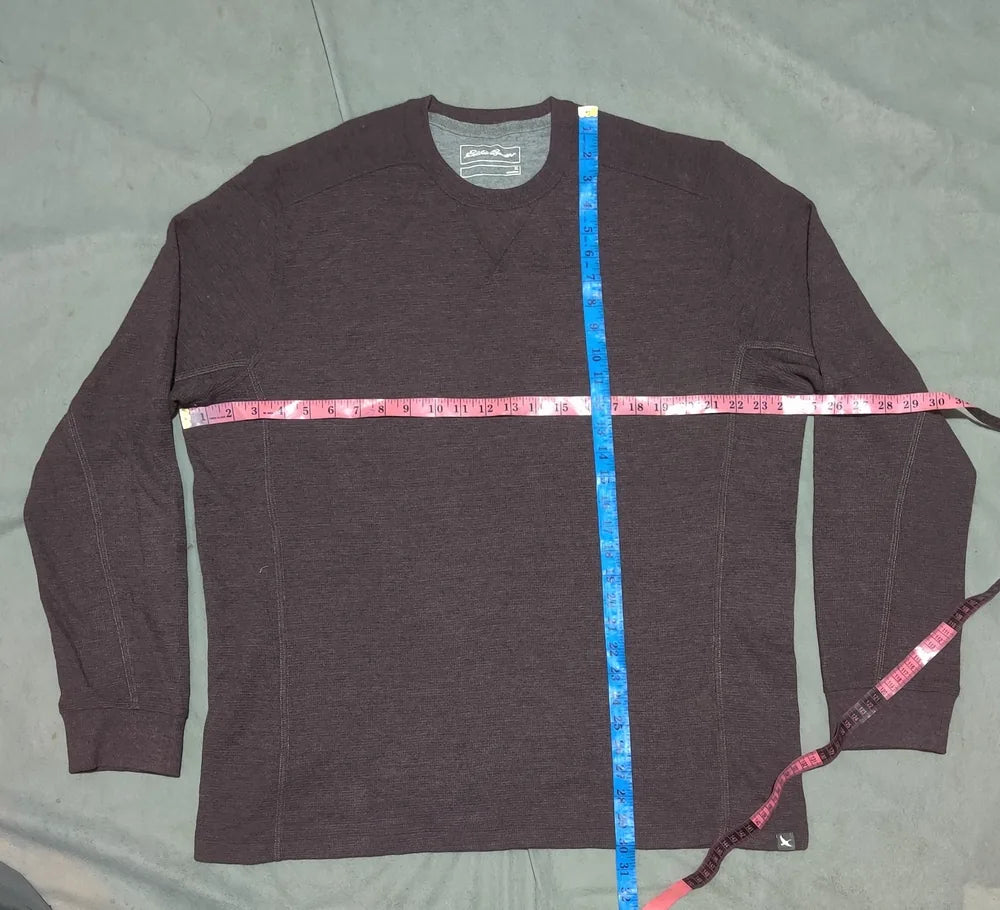 Eddie Bauer Men Cotton Brown Sweatshirt XL