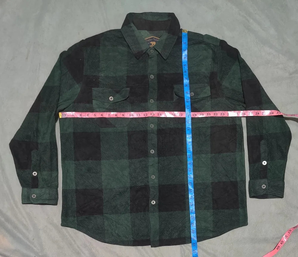 Freedon Foundry Men Polyester Navy Black Brown Flannel Shirt 2XL