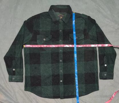 Freedon Foundry Men Polyester Navy Black Brown Flannel Shirt 2XL