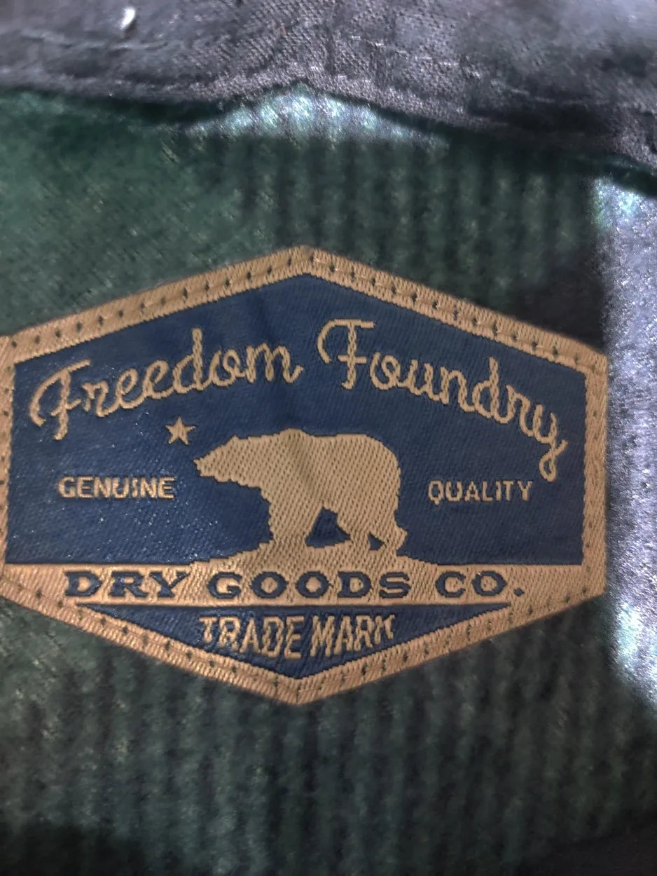 Freedon Foundry Men Polyester Navy Black Brown Flannel Shirt 2XL