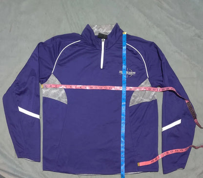Holloway Men Polyester Purple Sweatshirt XL