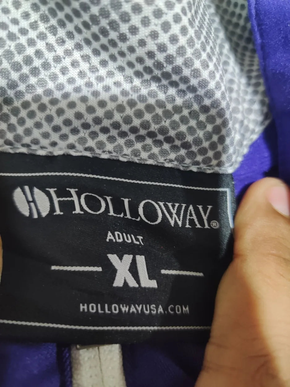 Holloway Men Polyester Purple Sweatshirt XL