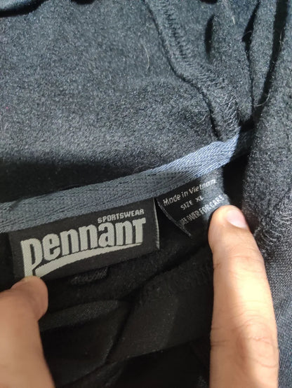 Pennant Men Polyester Black Hoodie XL