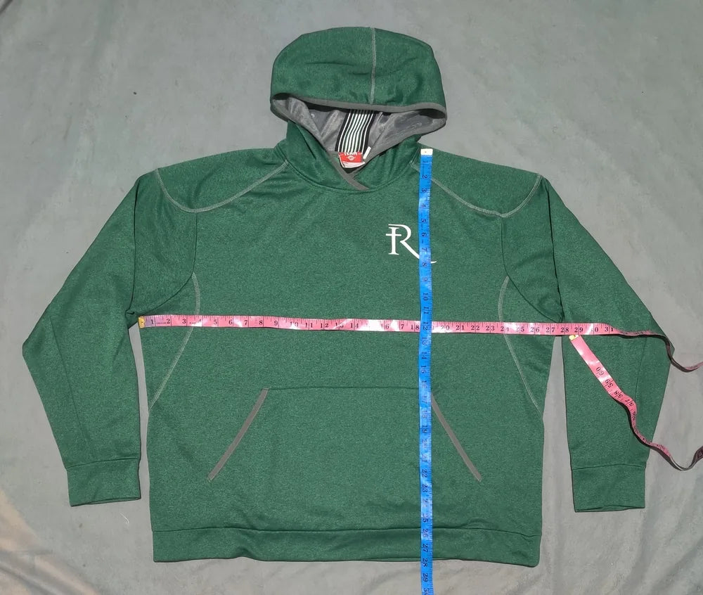 Team 365 Men Polyester Teal Hoodie 2XL