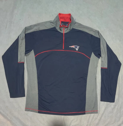 Antigua Men Polyester Navy Brown Sweatshirt XL