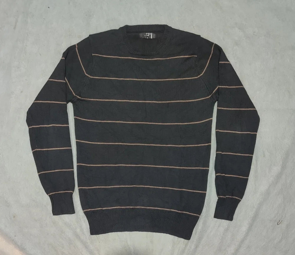 Le 31 Men Cotton Black Sweater M