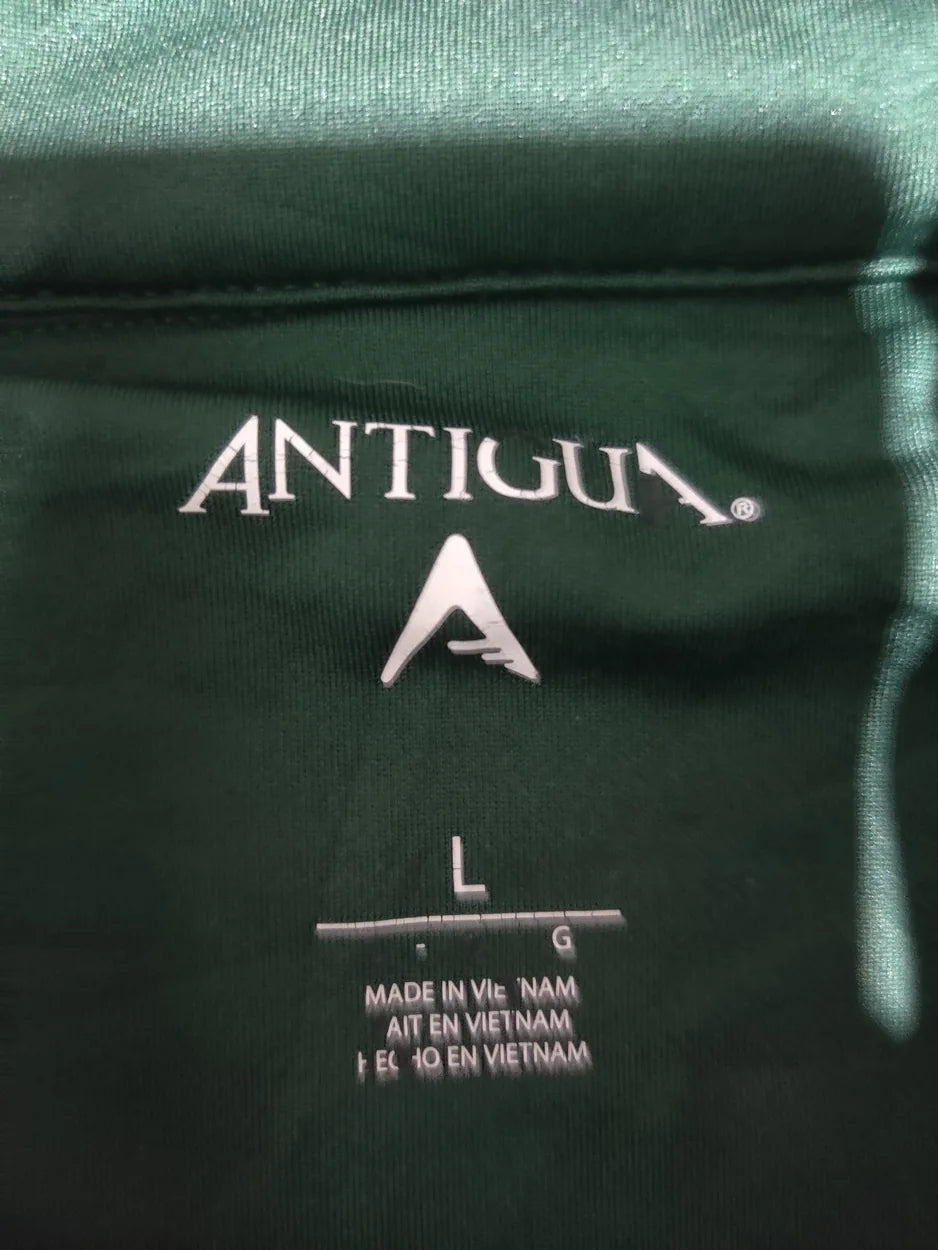 Antigua Men Polyester Green Brown Sweatshirt L