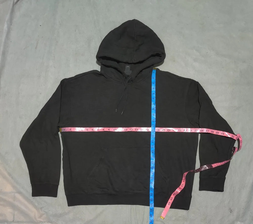 H&M Men Cotton Black Hoodie XL