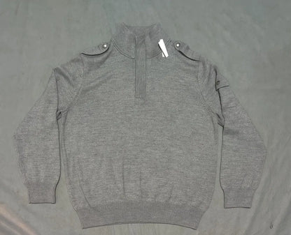 Banana Republic Men Acrylic Gray Beige Sweater XL