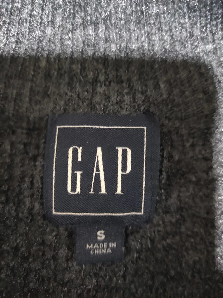 GAP Men Wool Navy Brown Sweater S