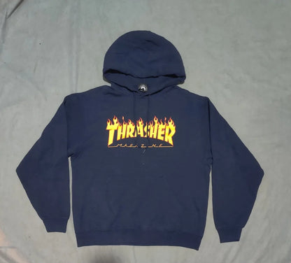 Thrasher Men Cotton Navy Hoodie M
