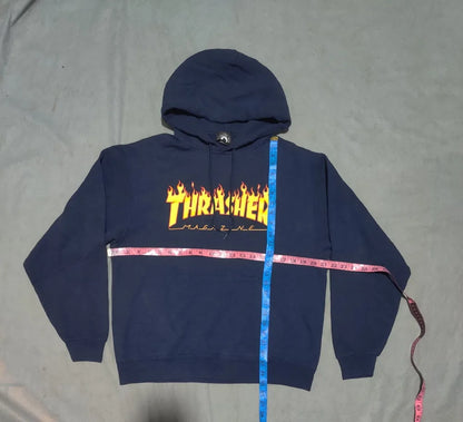 Thrasher Men Cotton Navy Hoodie M