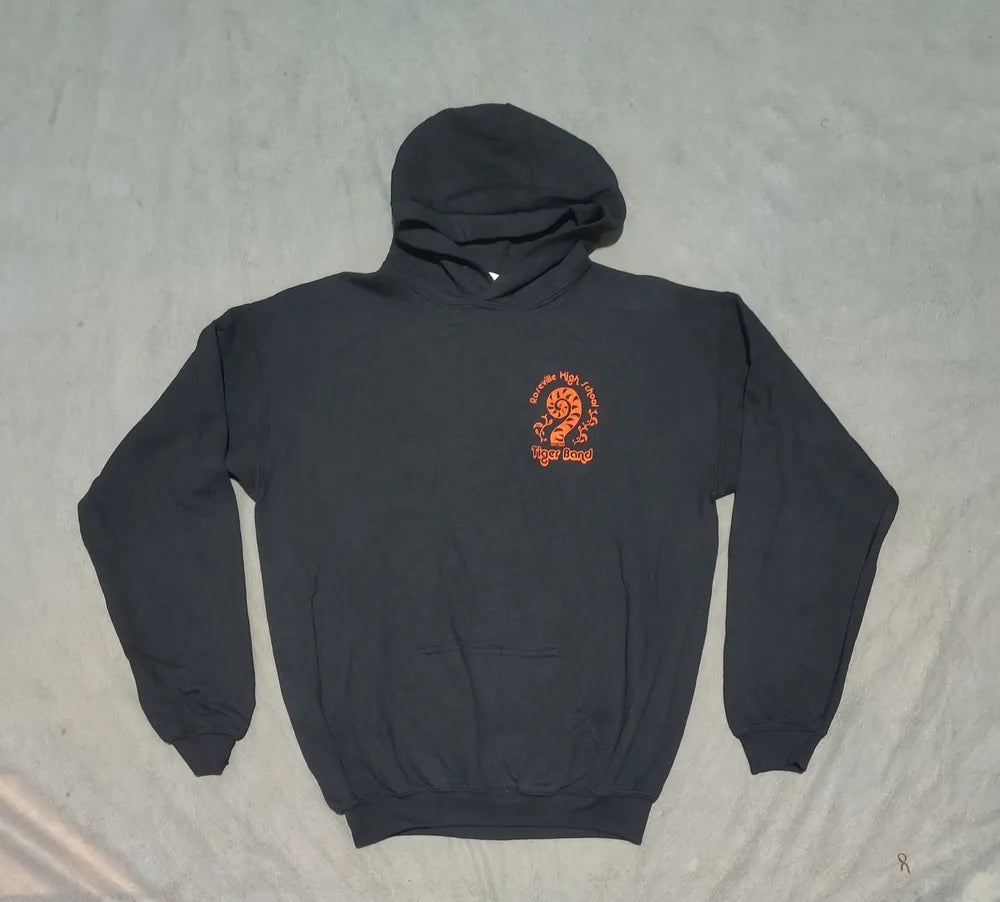 Gildan Men Cotton Navy Brown Hoodie S
