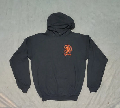 Gildan Men Cotton Navy Brown Hoodie S