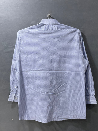 Van Heusen Blue Cotton Shirt For Men X Large