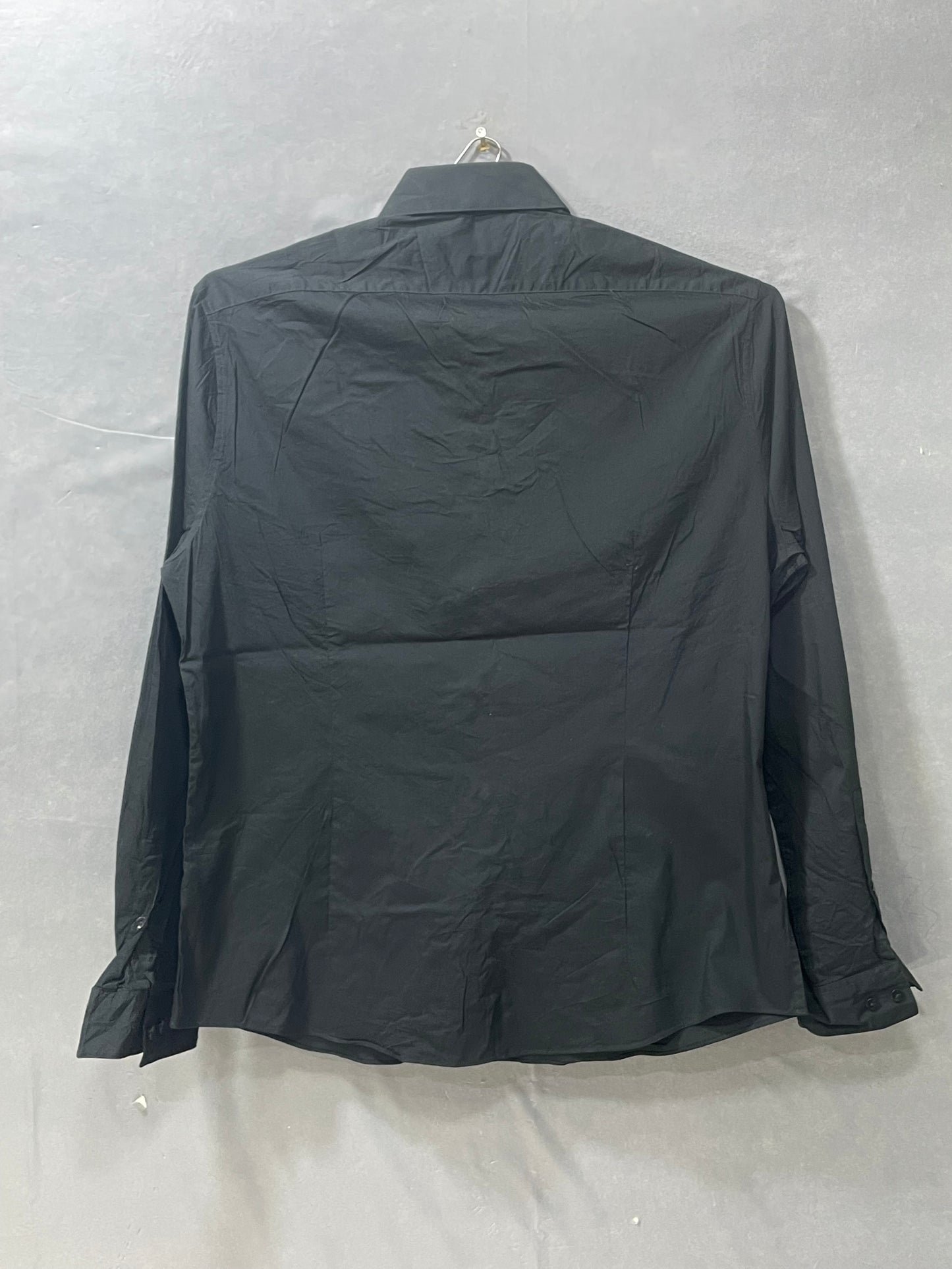 Calvin Klein Black Cotton Shirt For Men Large