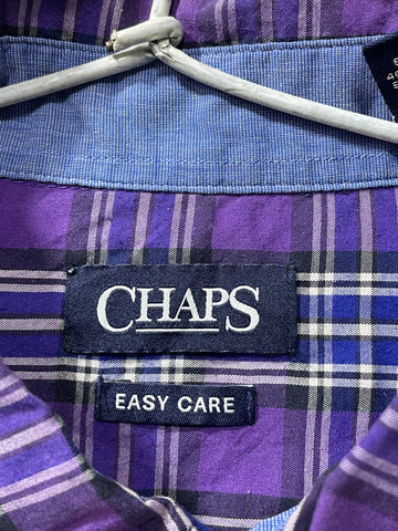 Chaps Purple Cotton Shirt For Men X Large