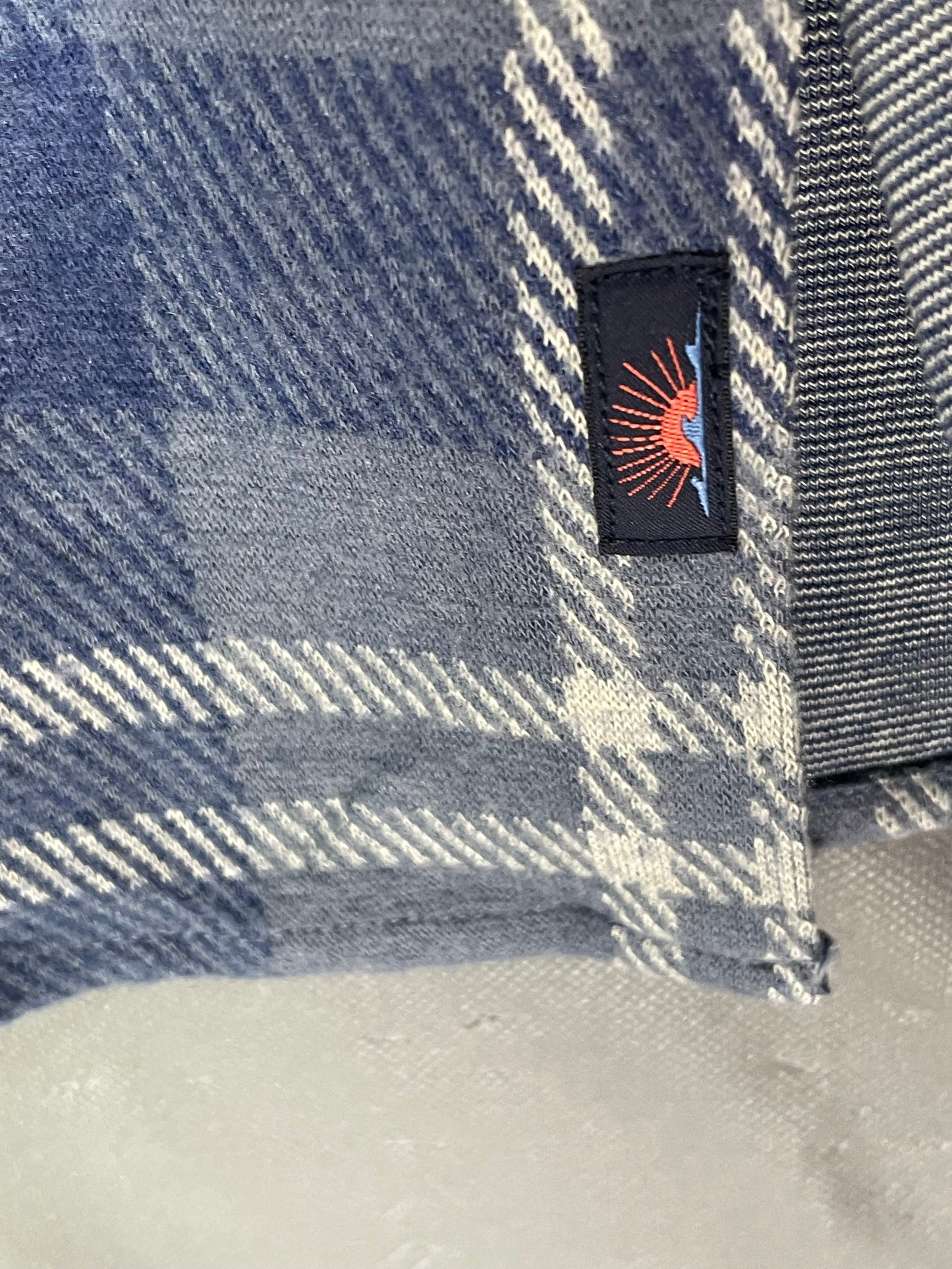 Faherty Blue Cotton Winter Shirt For Men X Large