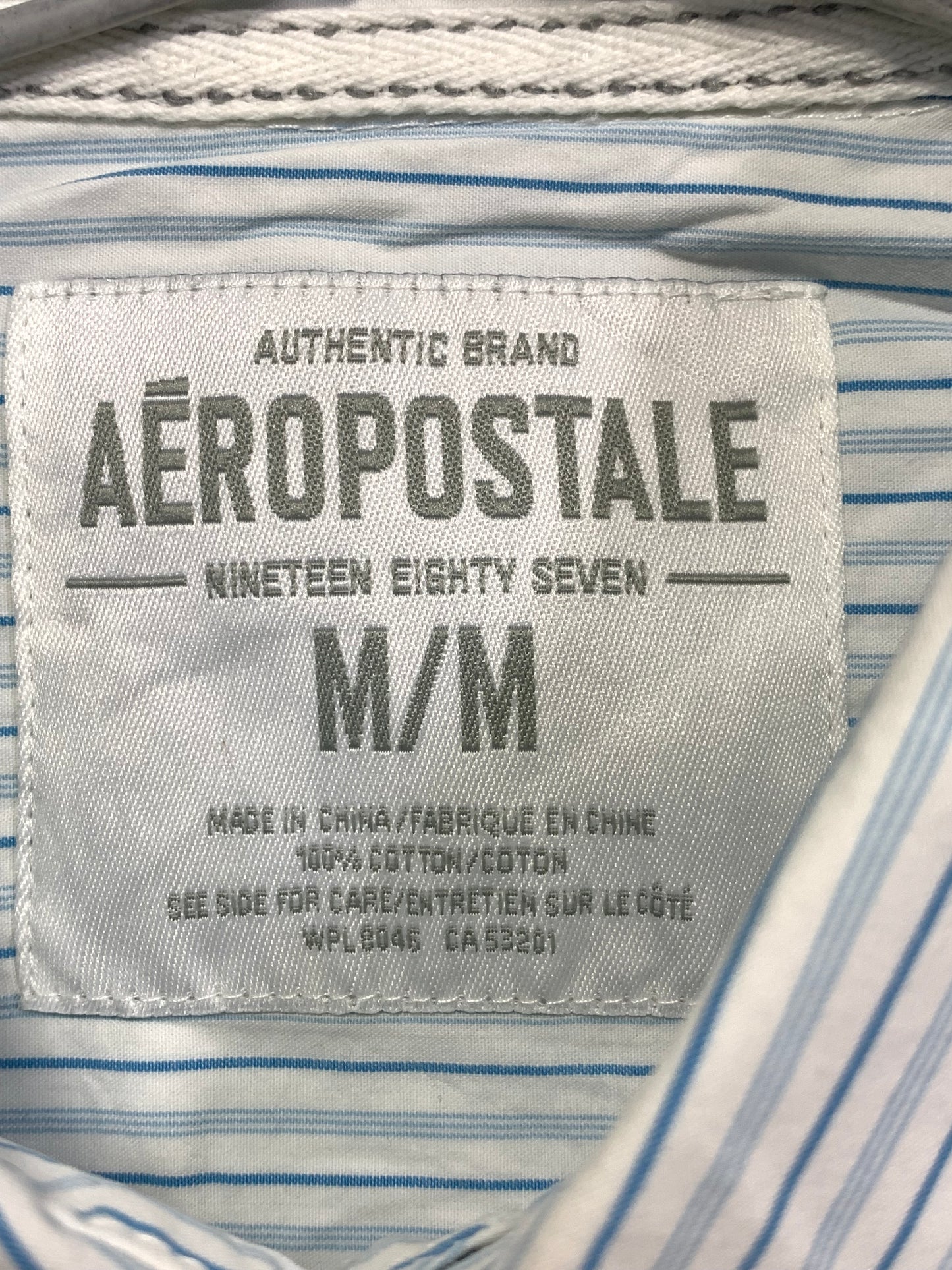 Aeropostale Branded Original White Cotton Shirt For Men