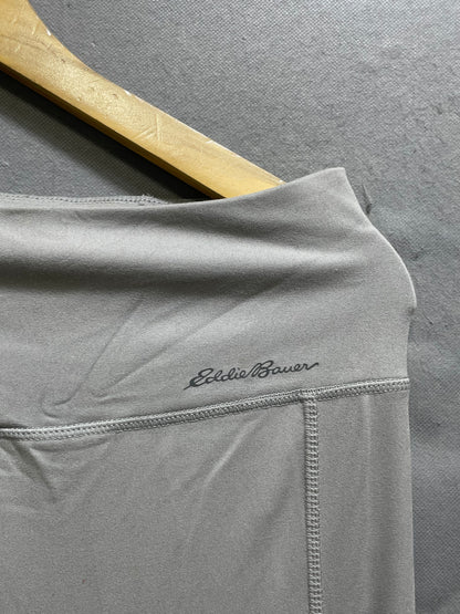 Eddie Bauer Gray Sports Stretch Gym tights For Women L