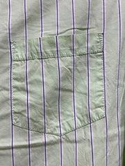 Aeropostale Branded Original Blue & Green  Cotton Shirt For Men