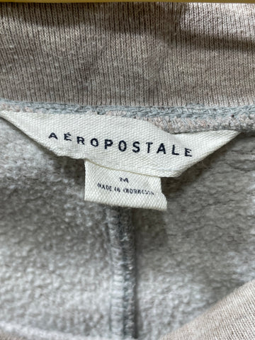 Aeropostale White Cotton Fleece Winter Trouser For Men Large