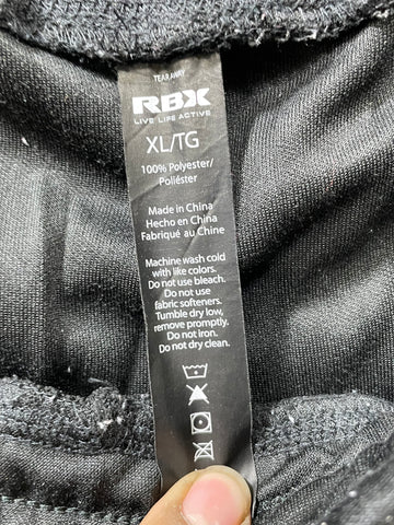 RBX Black Polyester Jersey  Winter Trouser For Men X Large