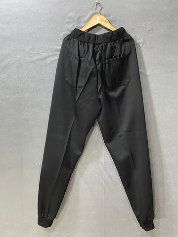 Fried Denim Black Polyester Jersey  Winter Trouser For Men M