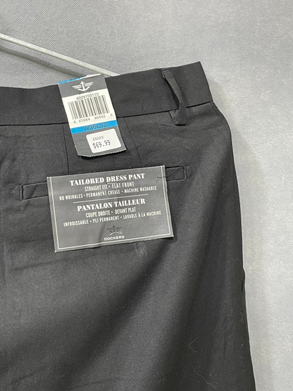 Dockers Black Polyester Golf Pant For Men L