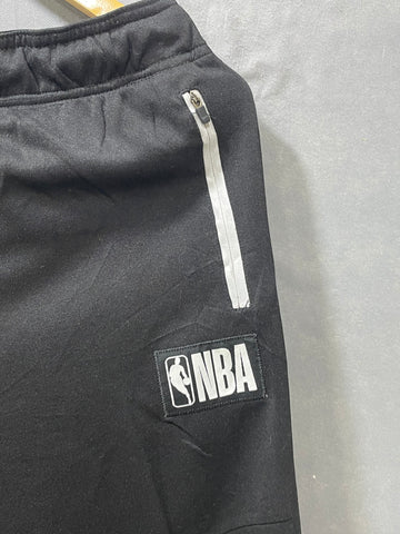 NBA Black Polyester Winter Trouser For Men L