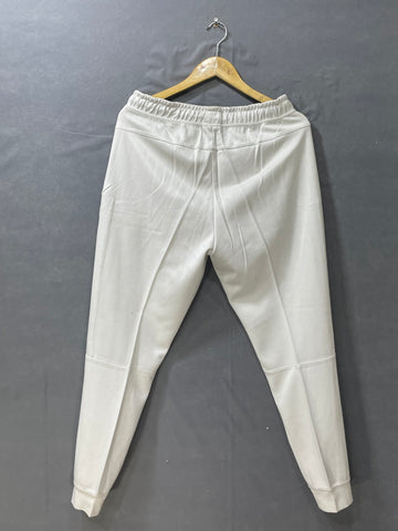 Urban Active White Cotton Polyester Winter Trouser For Men M