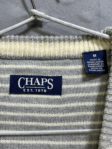 Chaps Gray For Winter Men Sweater L