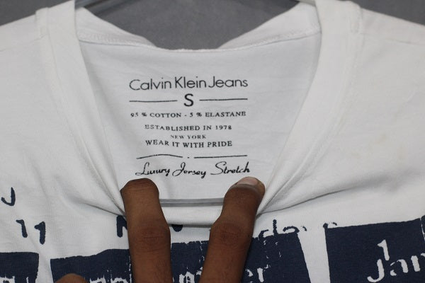 Calvin Klein Jeans Branded Original Cotton T Shirt For Men | Preloved Labels