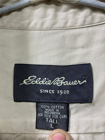 Eddie Bauer Branded Original Cream Cotton Shirt For Men