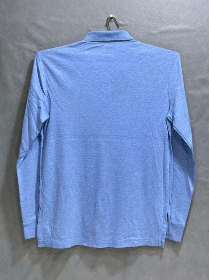 Polo Ralph Lauren Blue Cotton Polo T Shirt For Men Small