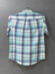 U.S Polo Assn Blue Cotton Shirt For Men Medium