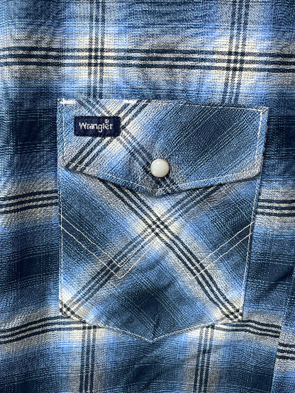 Wrangler Blue Cotton Shirt For Men XX Large