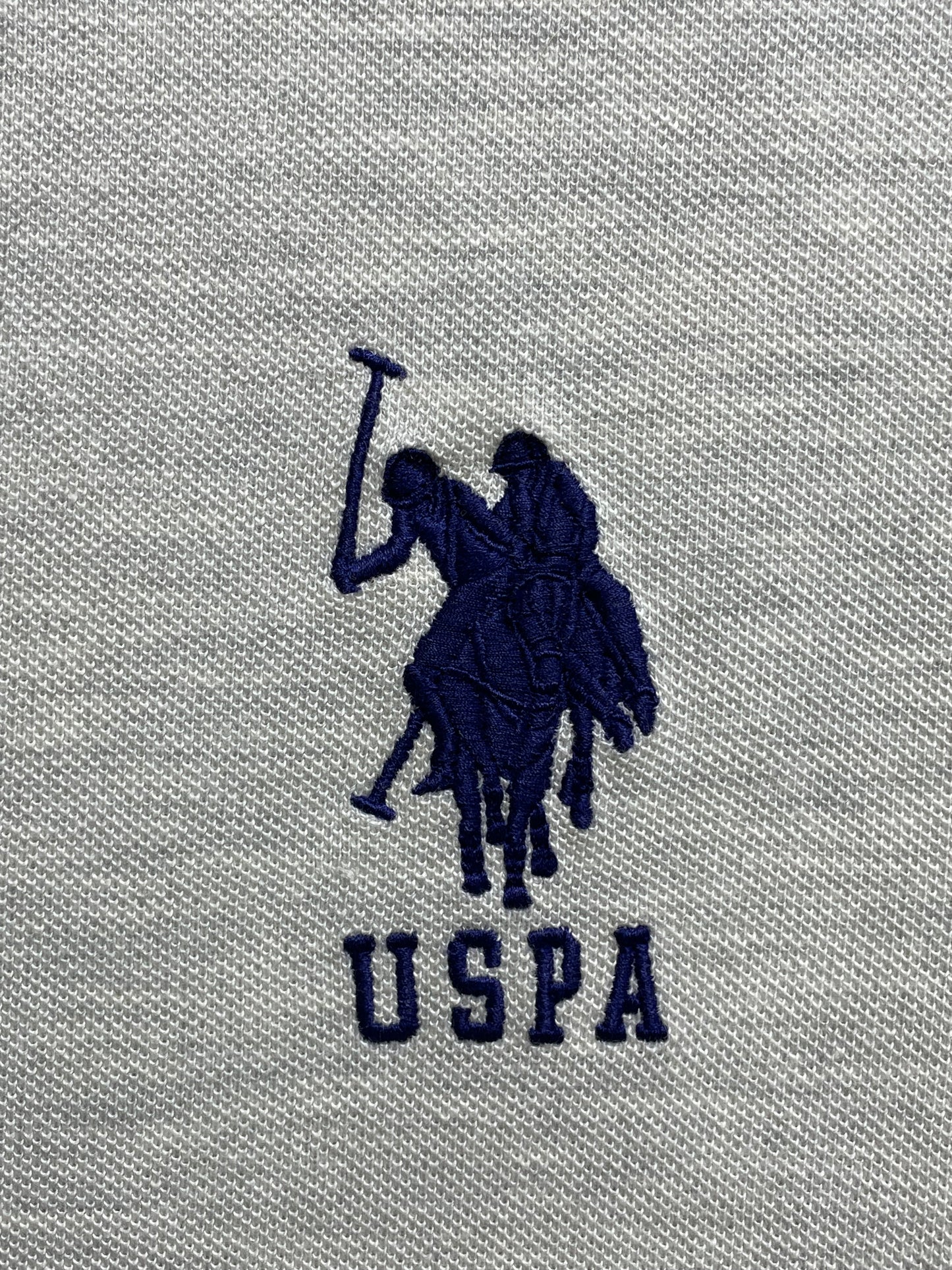 U.S  Polo Assn Gray Cotton Polo T Shirt For Men XX L