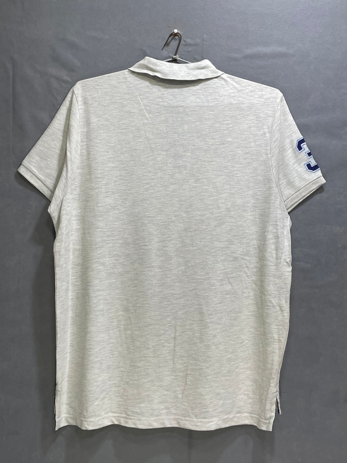 U.S  Polo Assn Gray Cotton Polo T Shirt For Men XX L