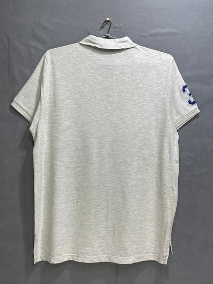 U.S  Polo Assn Gray Cotton Polo T Shirt For Men XX L