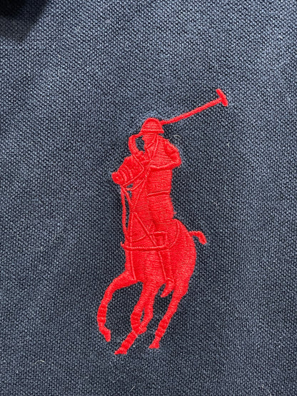 Polo Ralph Lauren Black Cotton Polo T Shirt For Men X Large