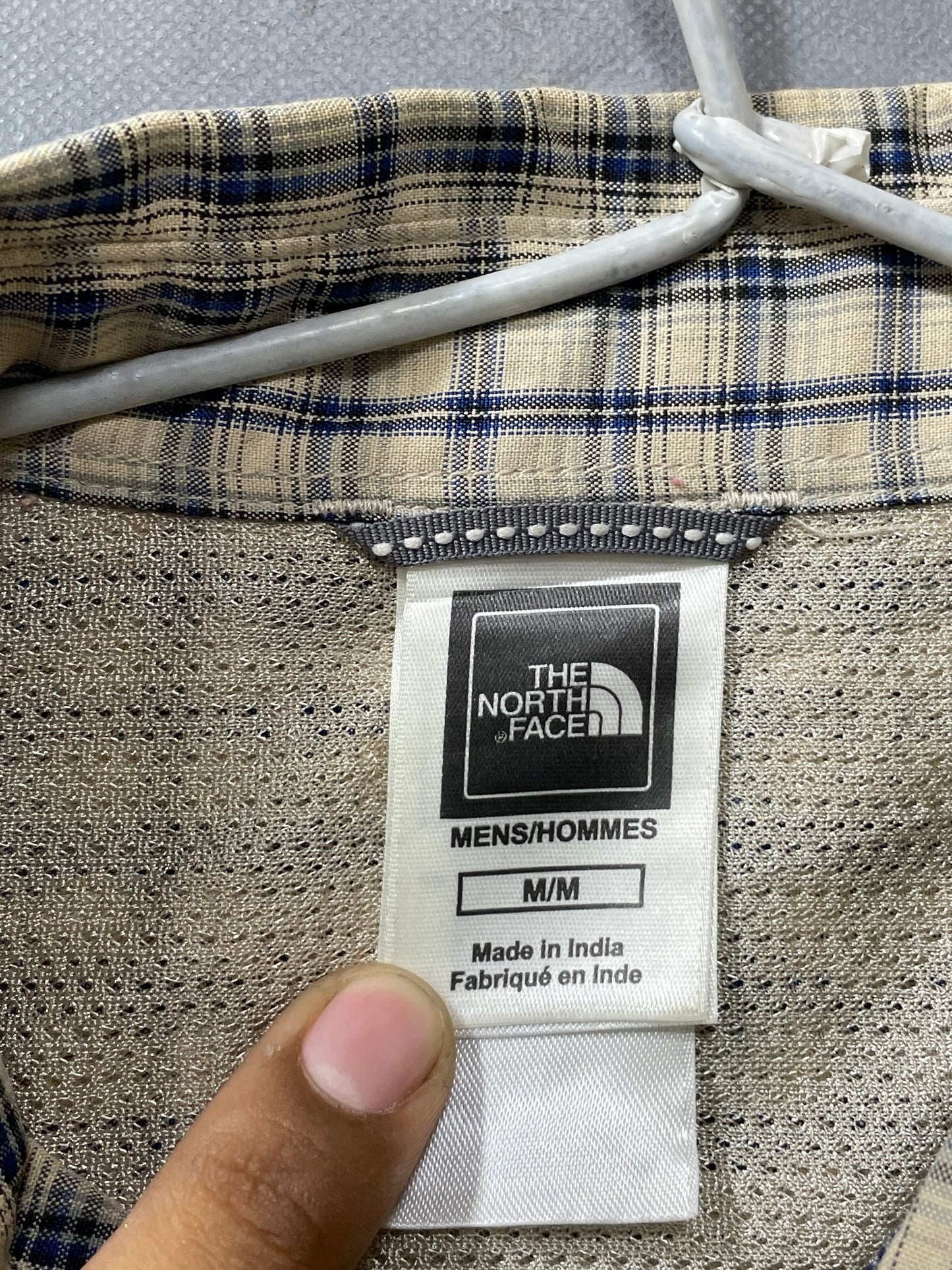 The North Face Brown Cotton Shirt For Men Medium