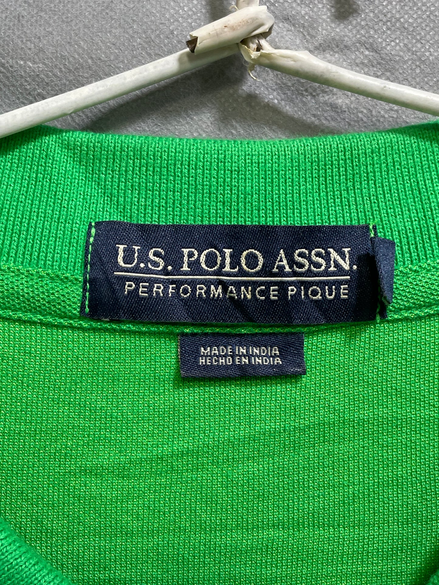 U.S Polo Assn Green Cotton Polo T Shirt For Men XX Large