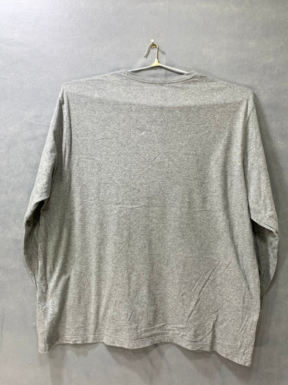 American Eagle Branded Original Gray Cotton T Shirt For Men