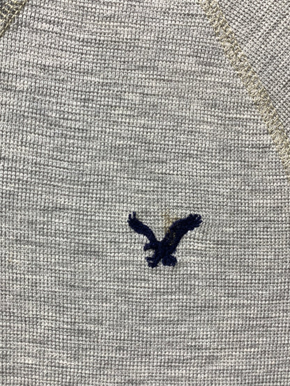 American Eagle Branded Original Gray Cotton T Shirt For Men